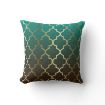 Aquamarine und braune Mischung | Goldquatrefolienm