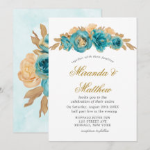 Aquamarine und cremefarbene Rose Hochzeitsfeiern