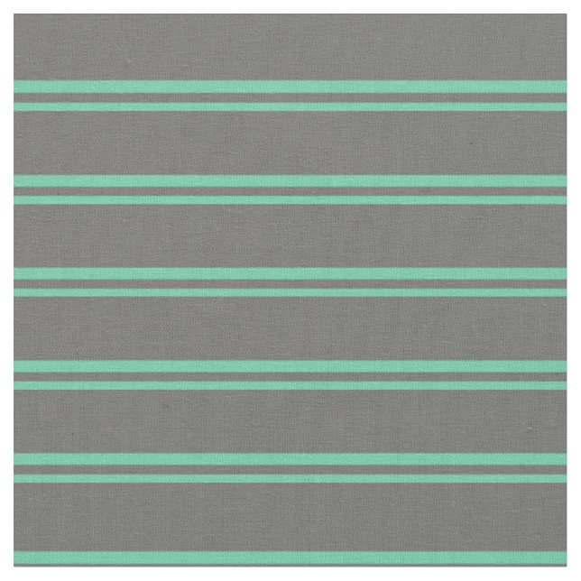 Aquamarine und Dim Gray Lines Stoff (Nahaufnahme)