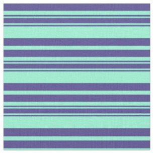 Aquamarine und dunkelschiefer blaues Muster Stoff