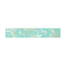 Aquamarine und goldene Hochzeitsband