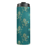 Aquamarine und goldene Ionen und Aquamarine Gem