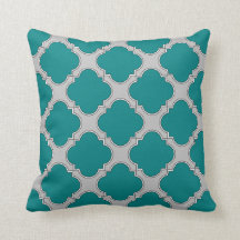 Aquamarine und graue Quatrefolie