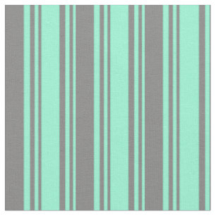 Aquamarine und graue Streifen/Linienmuster Stoff