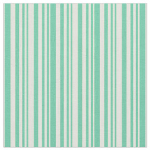 Aquamarine und hellgelbe, farbige Linienmuster Stoff