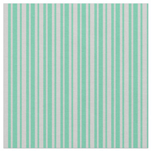 Aquamarine und hellgraue Linien Stoff