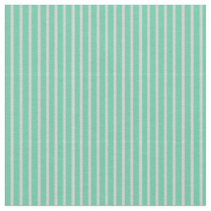 Aquamarine und hellgraue Streifen Stoff