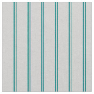 Aquamarine und hellgraue Streifen Stoff
