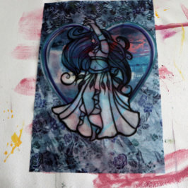 Aquamarine und Lila Bly Dancer Liebe Seidenpapier