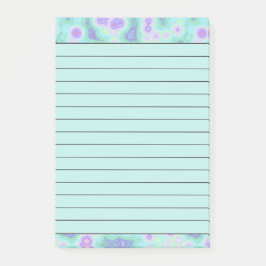 Aquamarine und lila gefärbte Krawatte Post-it Klebezettel
