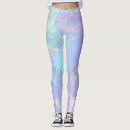 Aquamarine und Lila Iridesdesign, Name oder Meldun Leggings