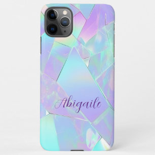 Aquamarine und Lila Irideszierung, Skriptname iPhone 11Pro Max Hülle