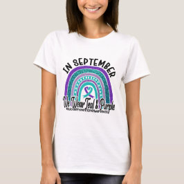 AQUAMARINE UND LILA SUICIDE-BEWERTUNG UND UNTERSTÜ T-Shirt
