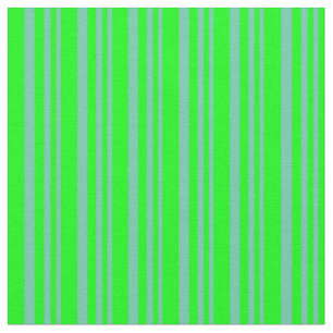 Aquamarine und Limon gefärbtes Linse-/Streifenmust Stoff