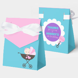 Aquamarine und rosa Baby Doll Leckerei Geschenksch Geschenkschachtel