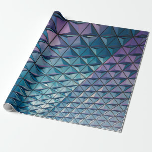 Aquamarine und rosa Bilder Geschenkpapier