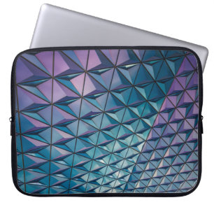 Aquamarine und rosa Bilder Laptopschutzhülle