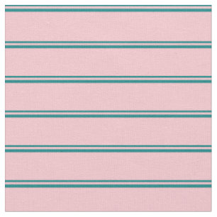 Aquamarine und rosafarbene Linien Stoff