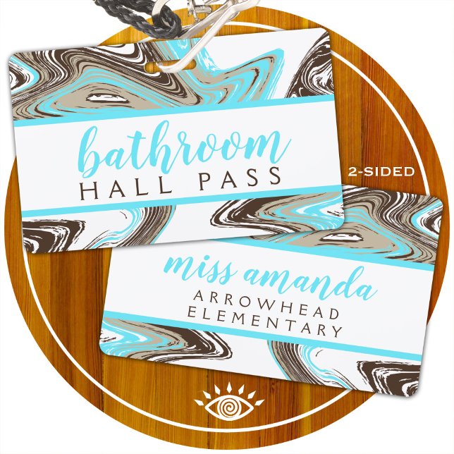 aquamarine und schokoladenstämme BADEZIMMER HALL P Ausweis (Von Creator hochgeladen)