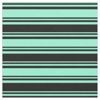 Aquamarine und schwarze Farbmuster Stoff