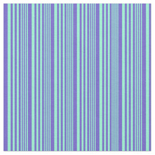 Aquamarine und Slate Blue Colored Linde Muster Stoff