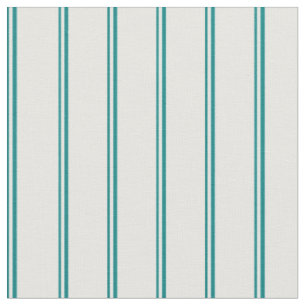 Aquamarine und weiße Linien Stoff