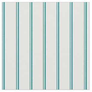 Aquamarine und weiße Linien Stoff
