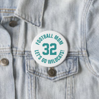 Aquamarine und weiße Mama Jersey Nummer