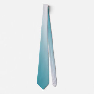 Aquamarine und weiße Strahlung Krawatte