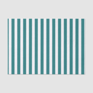 Aquamarine und weiße Streifen Seidenpapier