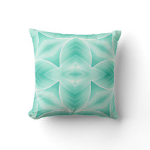 Aquamarine und weißes geometrisches Muster