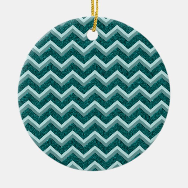 Aquamarine Verzierungsfolie Keramik Ornament (Vorne)