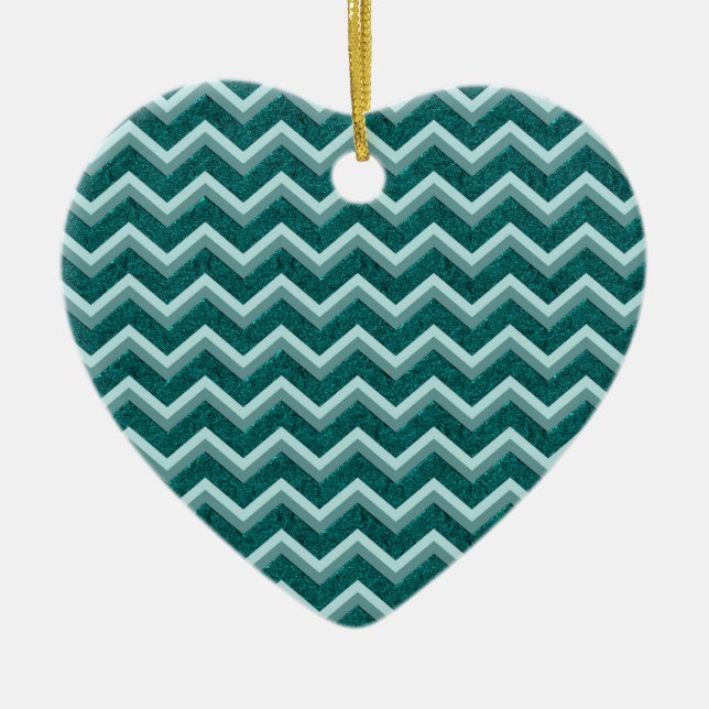 Aquamarine Verzierungsfolie Keramik Ornament (Vorne)
