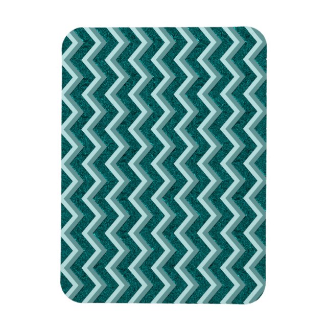 Aquamarine Verzierungsfolie Magnet (Vertikal)