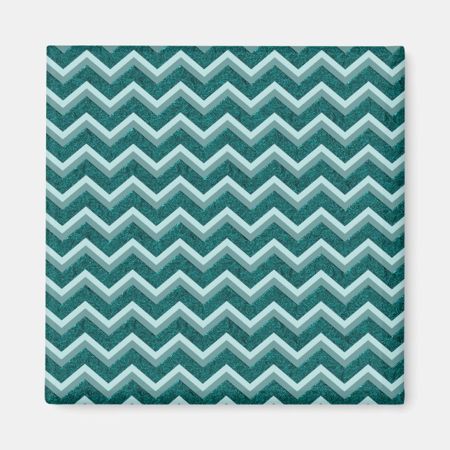 Aquamarine Verzierungsfolie Magnet (Vorne)