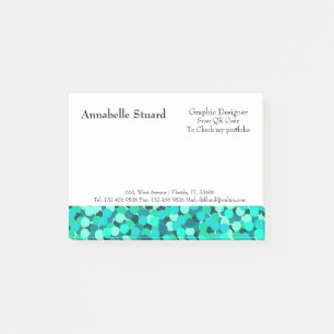 Aquamarine Vorlage Post-it Klebezettel