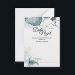 Aquamarine Wasserfarbenskizze Hochzeitstag Nachtbe Hinweiskarte<br><div class="desc">Diese Aquamarine Watercolor Sketch Wedding Date Night Advice Cards bieten einen neutralen Gaumen für eine lässige Hochzeit mit Blumen oder rustikalen Küsten. Mit minimalistisch blumigen Mohn-Silhouetten, den minimalen Blume und Wildblumen mit marinebrandigen, blauen und aquamarinen Aquarellen, kann diese einfache, aber launische Kalligraphie mit gemalten Skizzen eine Vielzahl von Farben und...</div>