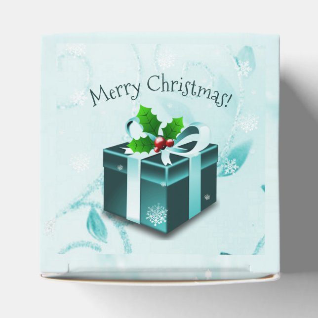 Aquamarine Weihnachtsgeschenkbox Geschenkschachtel (Oben)