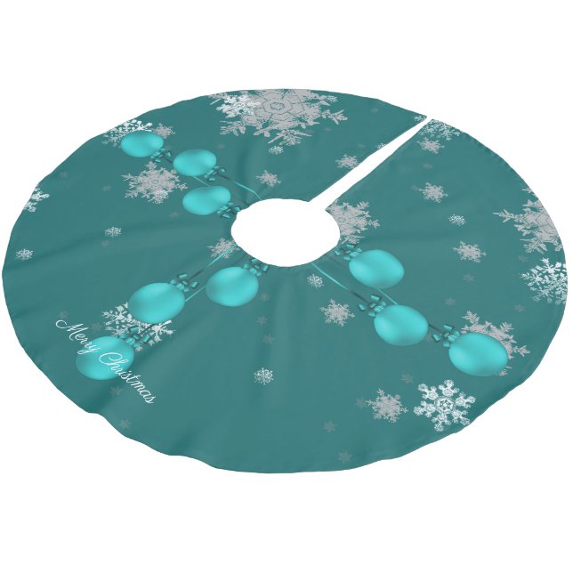 Aquamarine Weihnachtsschmuck Treppenhaus Polyester Weihnachtsbaumdecke (Schrägansicht)