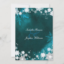 Aquamarine White Winter Bling Wedding