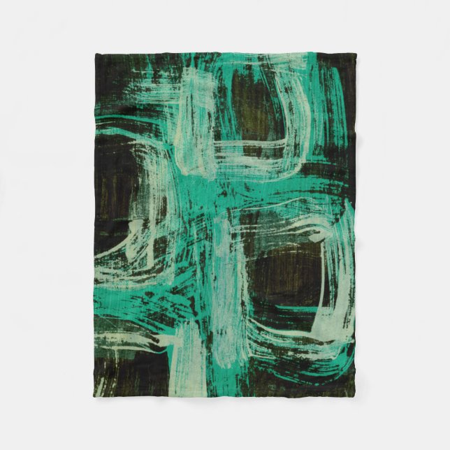 Aquamarine Windows I Fleecedecke (Vorderseite)