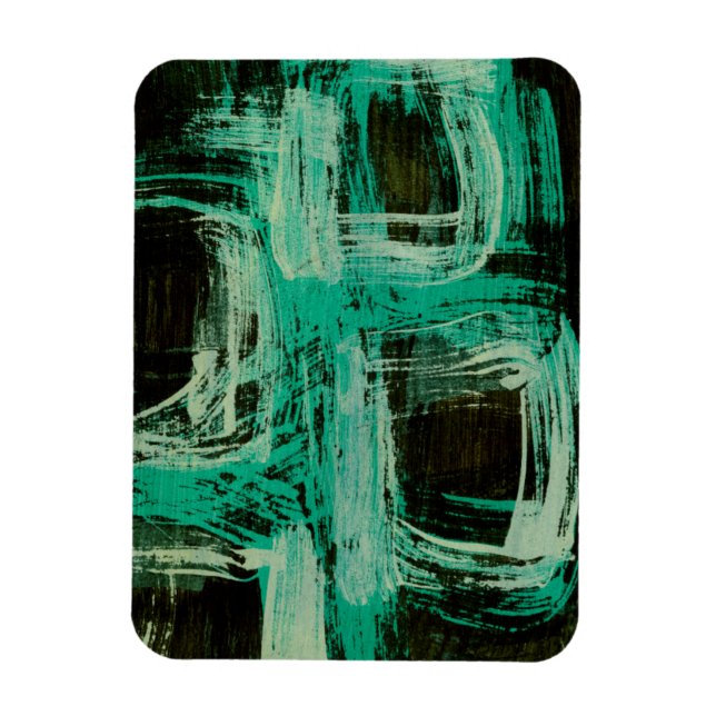 Aquamarine Windows I Magnet (Vertikal)