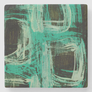 Aquamarine Windows I Steinuntersetzer