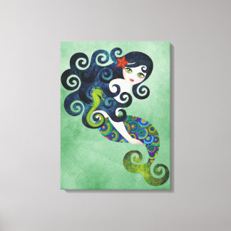 Aquamarine Wrapped Canvas Wall Art Leinwanddruck
