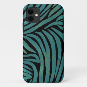 Aquamarine Zebra Print Case-Mate iPhone Hülle