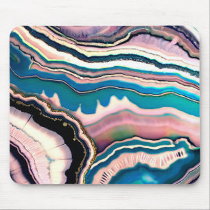 Aquamariner Agate Geode Mousepad