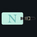 Aquamariner Anfangsbuchstabe Trendy Pastel Mint Bl Gepäckanhänger<br><div class="desc">Aquamariner Anfangsbuchstabe Trendy Pastellfarben Minz Blau Farbe. Sie können wählen, ob Sie Ihren Initial oder den Initial eines geliebten hinzufügen möchten. Ob es ein herzliches Geschenk für jemanden ist, der Ihnen lieb ist oder eine persönliche Leckerei, die Wahl liegt bei Ihnen. Sie können auch die Personalisierung entfernen und das elegante...</div>