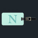 Aquamariner Anfangsbuchstabe Trendy Pastel Mint Bl Gepäckanhänger<br><div class="desc">Aquamariner Anfangsbuchstabe Trendy Pastellfarben Minz Blau Farbe. Sie können wählen, ob Sie Ihren Initial oder den Initial eines geliebten hinzufügen möchten. Ob es ein herzliches Geschenk für jemanden ist, der Ihnen lieb ist oder eine persönliche Leckerei, die Wahl liegt bei Ihnen. Sie können auch die Personalisierung entfernen und das elegante...</div>