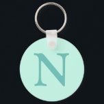 Aquamariner Anfangsbuchstabe Trendy Pastel Mint Bl Schlüsselanhänger<br><div class="desc">Aquamariner Anfangsbuchstabe Trendy Pastellfarben Minz Blau Farbe. Sie können wählen, ob Sie Ihren Initial oder den Initial eines geliebten hinzufügen möchten. Ob es ein herzliches Geschenk für jemanden ist, der Ihnen lieb ist oder eine persönliche Leckerei, die Wahl liegt bei Ihnen. Sie können auch die Personalisierung entfernen und das elegante...</div>