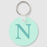 Aquamariner Anfangsbuchstabe Trendy Pastel Mint Bl